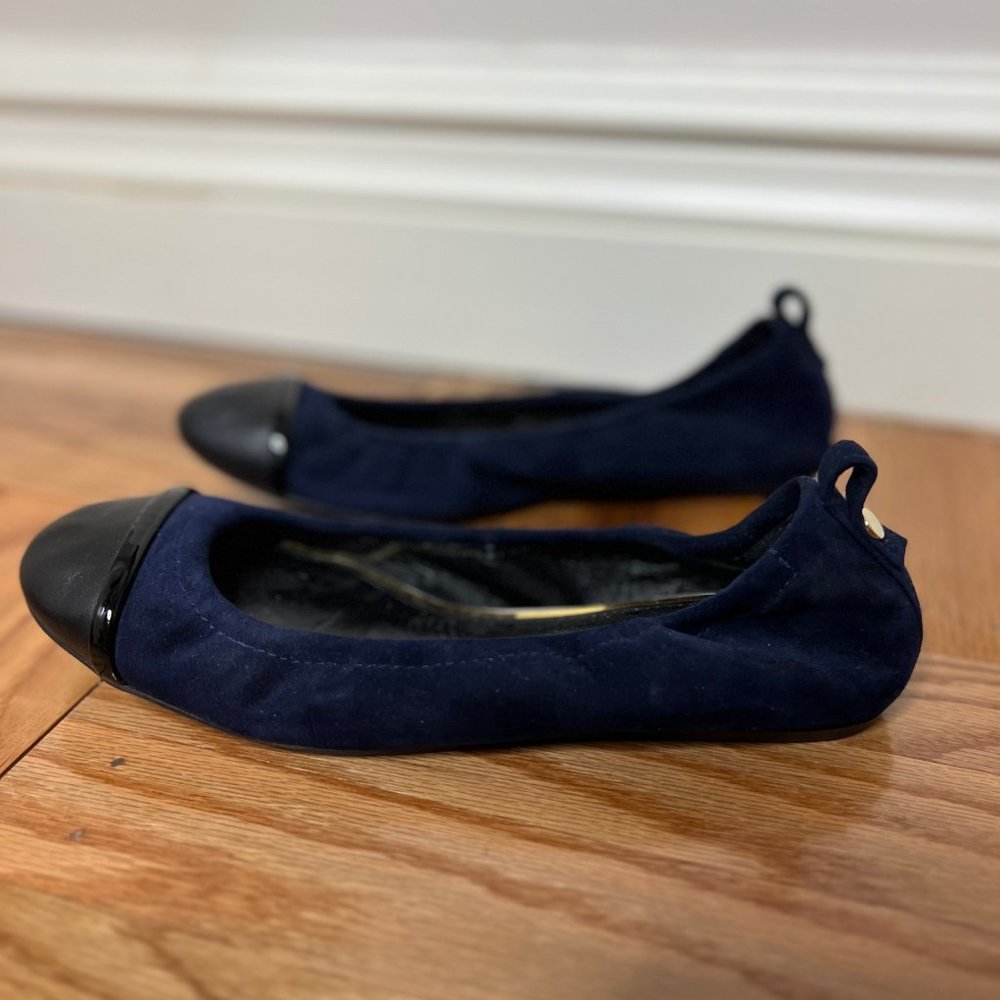 Lanvin Navy Ballerina Flats Size 7 / Euro 37